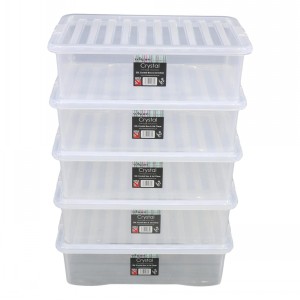 Wham Crystal Plastic Storage Box & Lid Size 10 (32 Litre)
